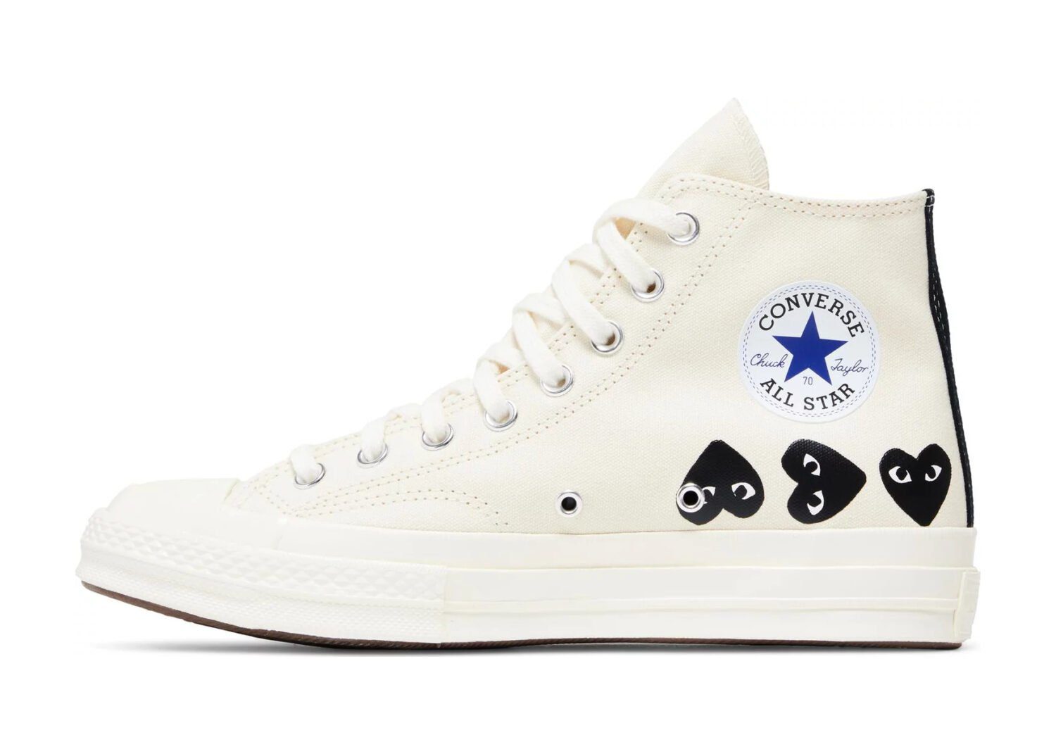 converse chuck taylor all star 70 hi comme des garcons play multi heart milk2