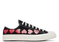 converse chuck taylor all star 70 ox comme des garcons play multi heart black