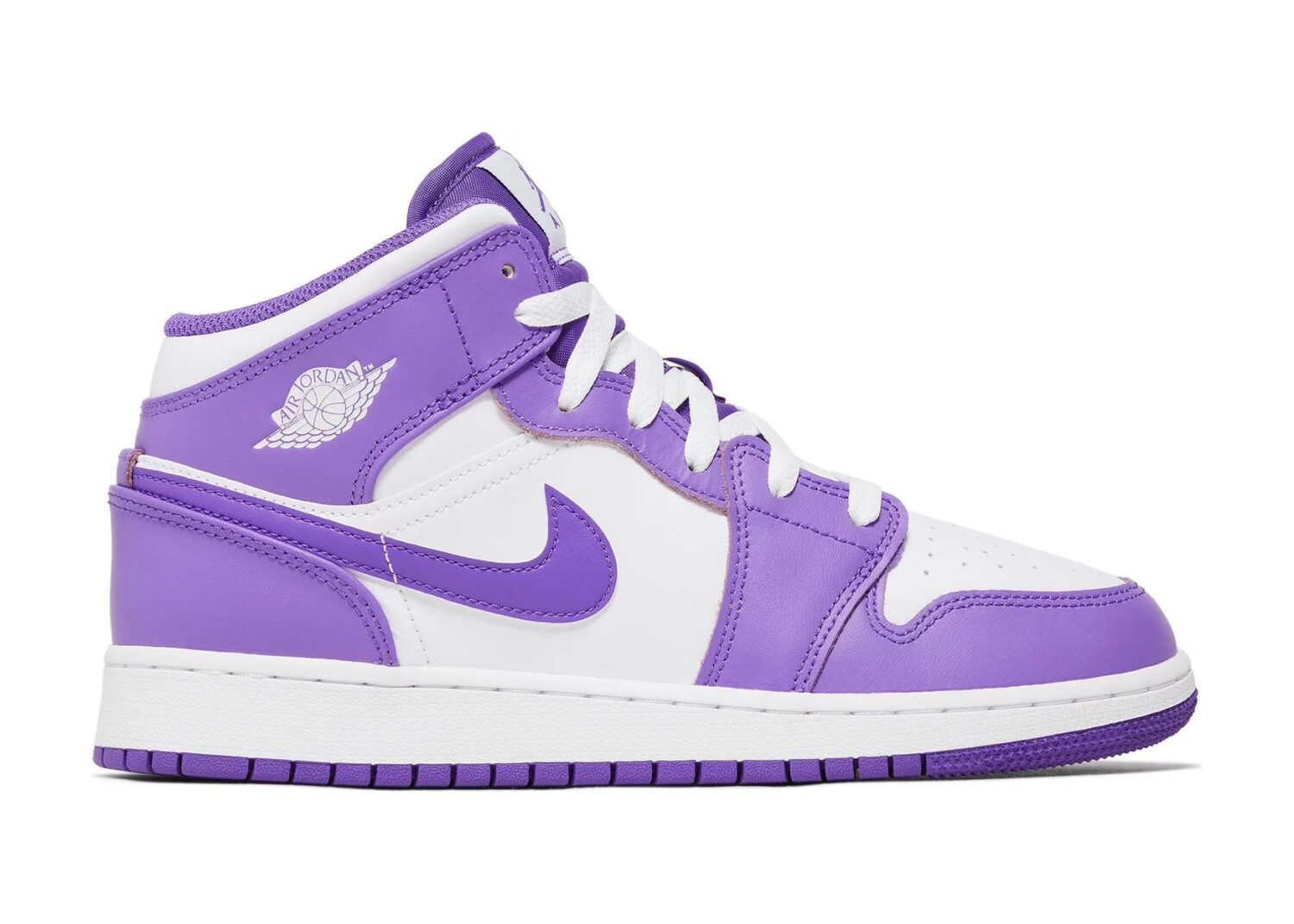 nike air jordan 1 mid purple venom (gs)