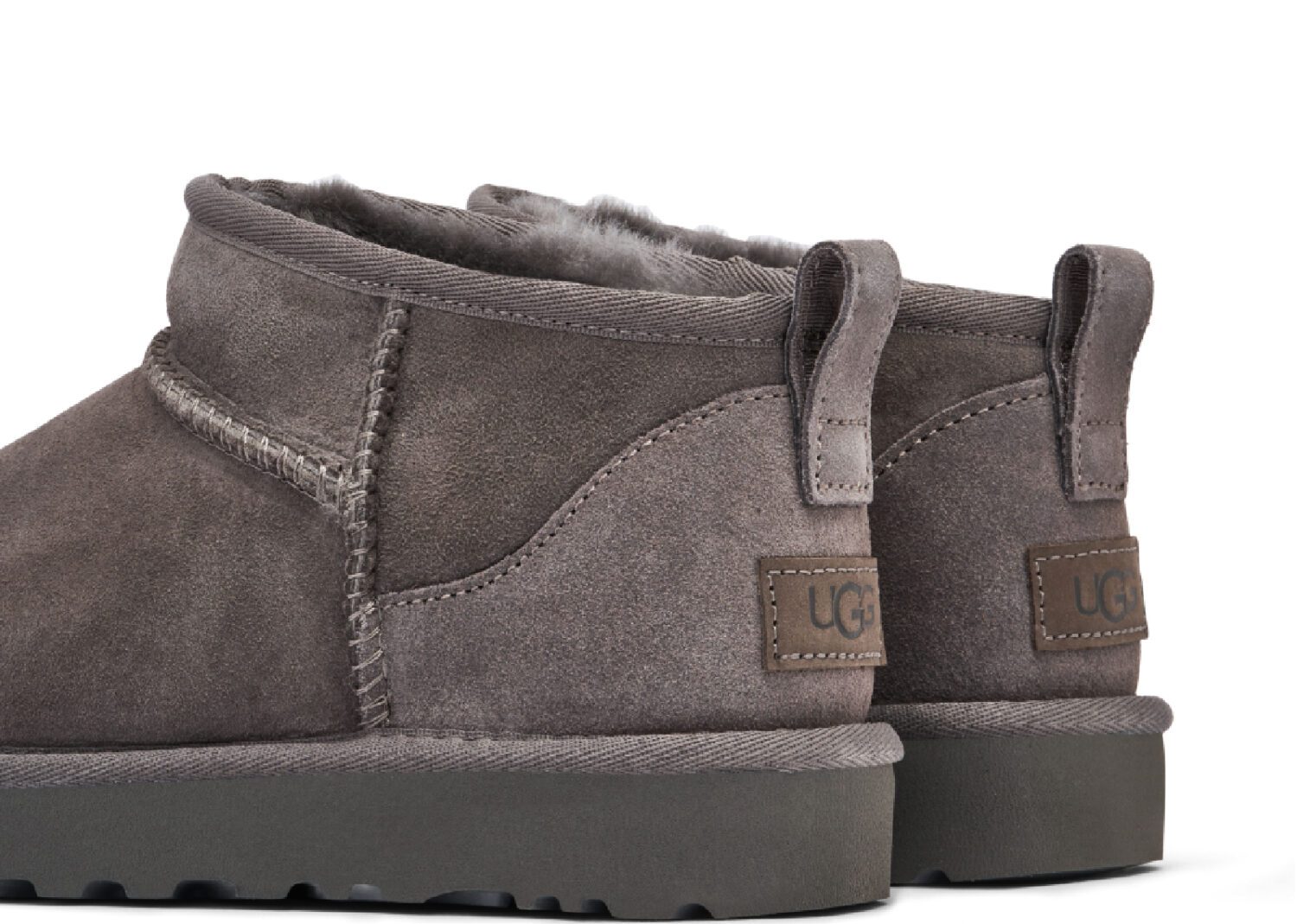 ugg classic ultra mini boot grey (w)