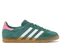 adidas gazelle indoor collegiate green lucid pink (w)