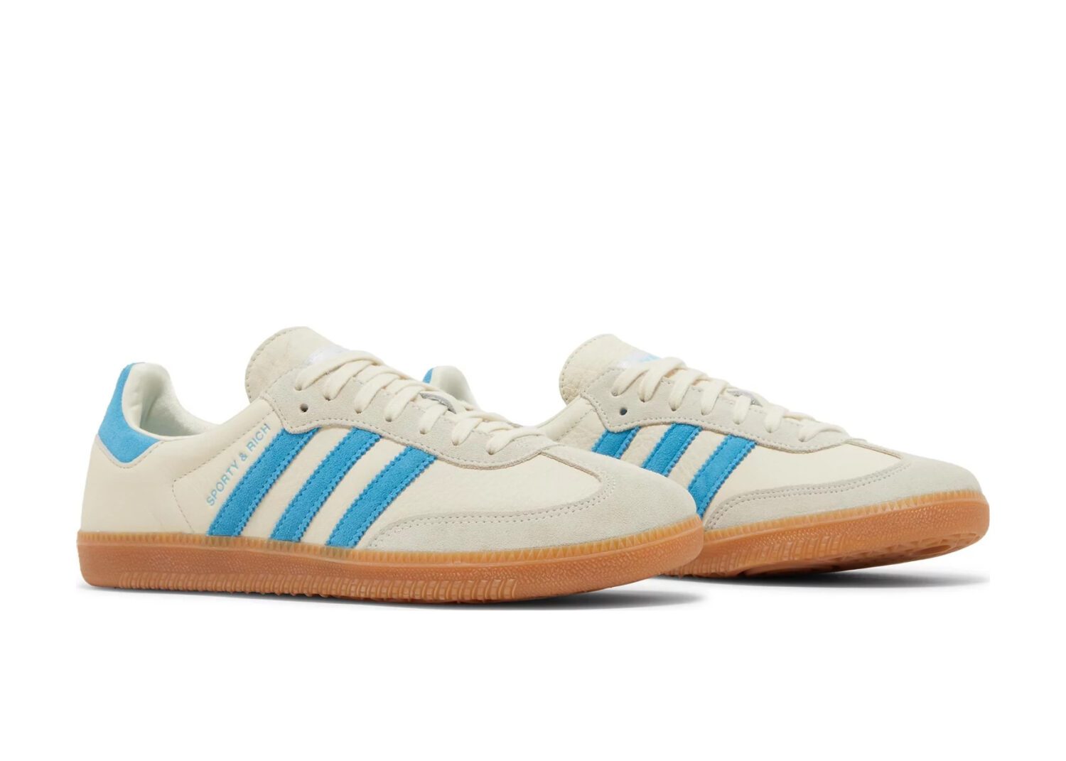 adidas samba og sporty rich cream blue5