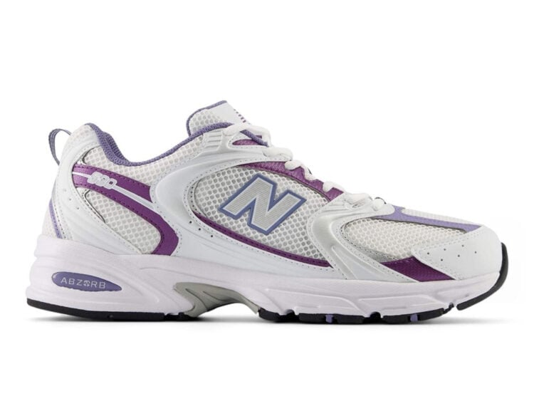 new balance 530 white purple