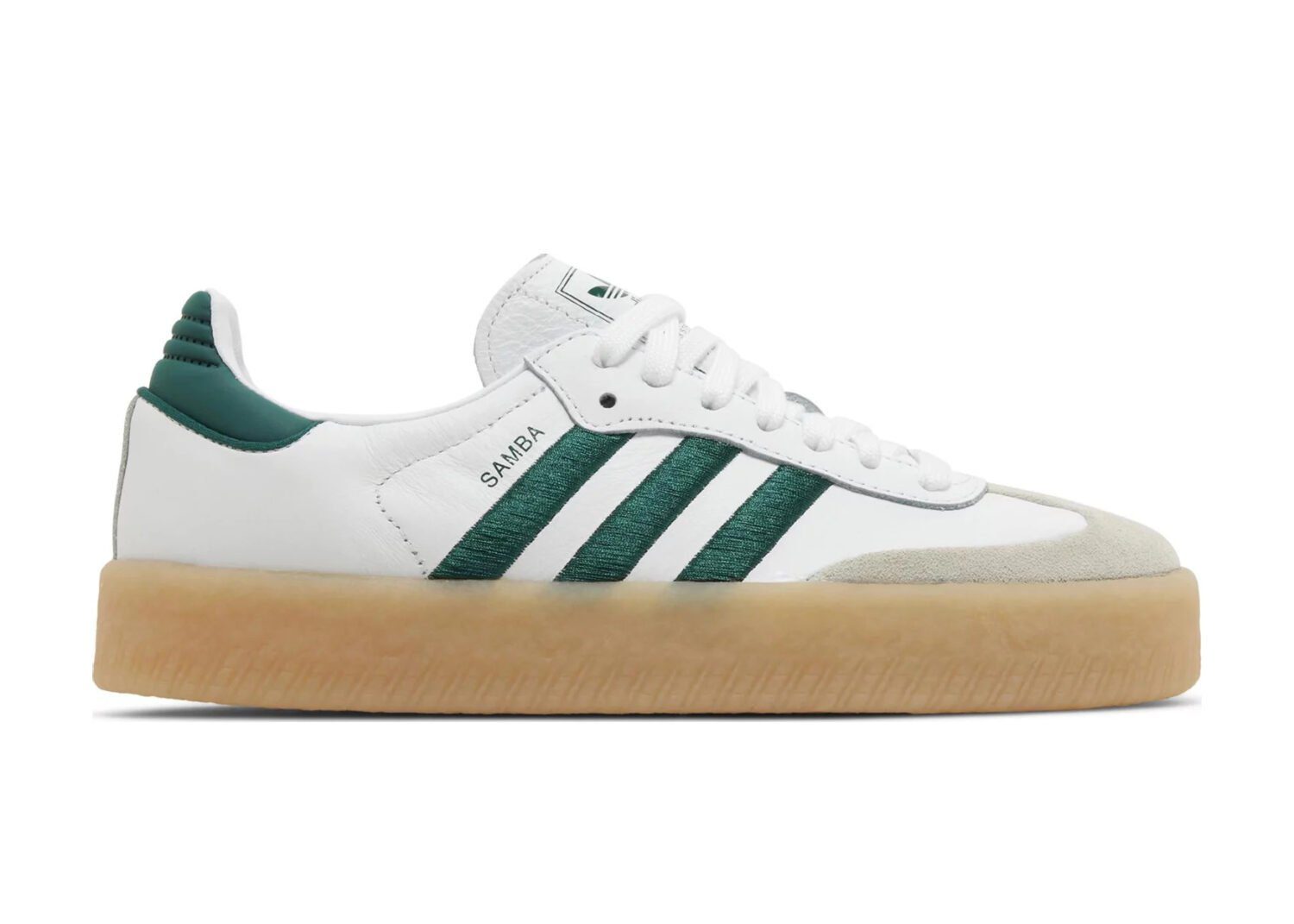 adidas sambae white collegiate green gum (w)