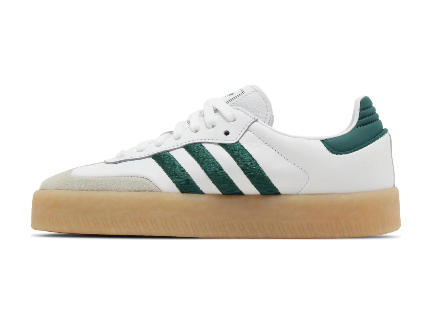 adidas sambae white collegiate green gum (w)2