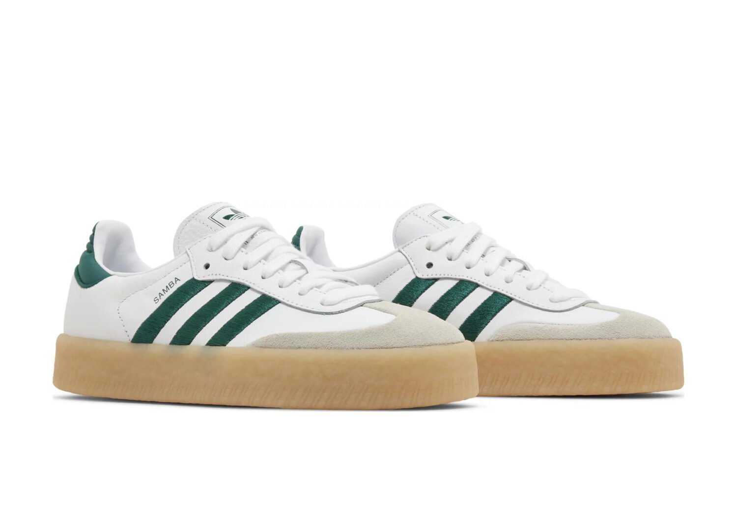 adidas sambae white collegiate green gum (w)5