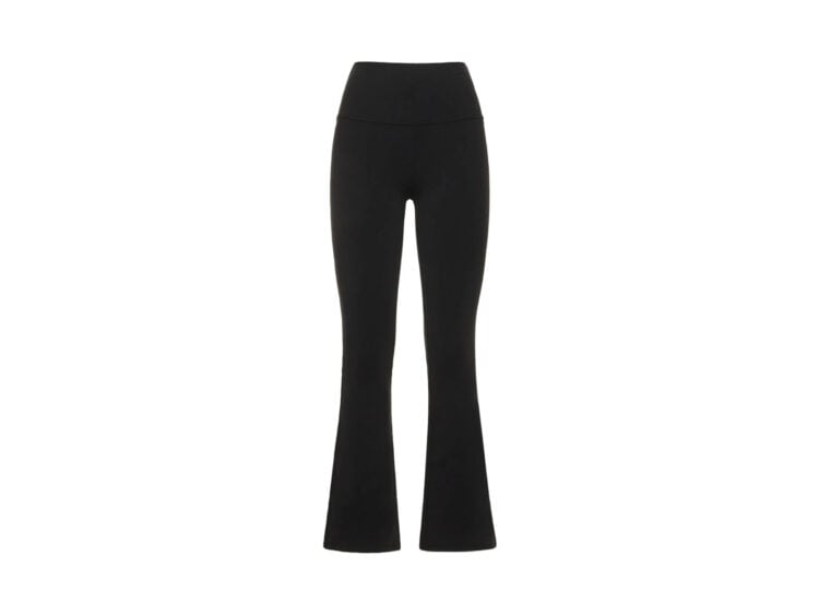 alo yoga airbrush high waist bootcut legging black