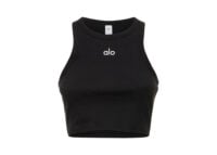 alo yoga aspire tank black white