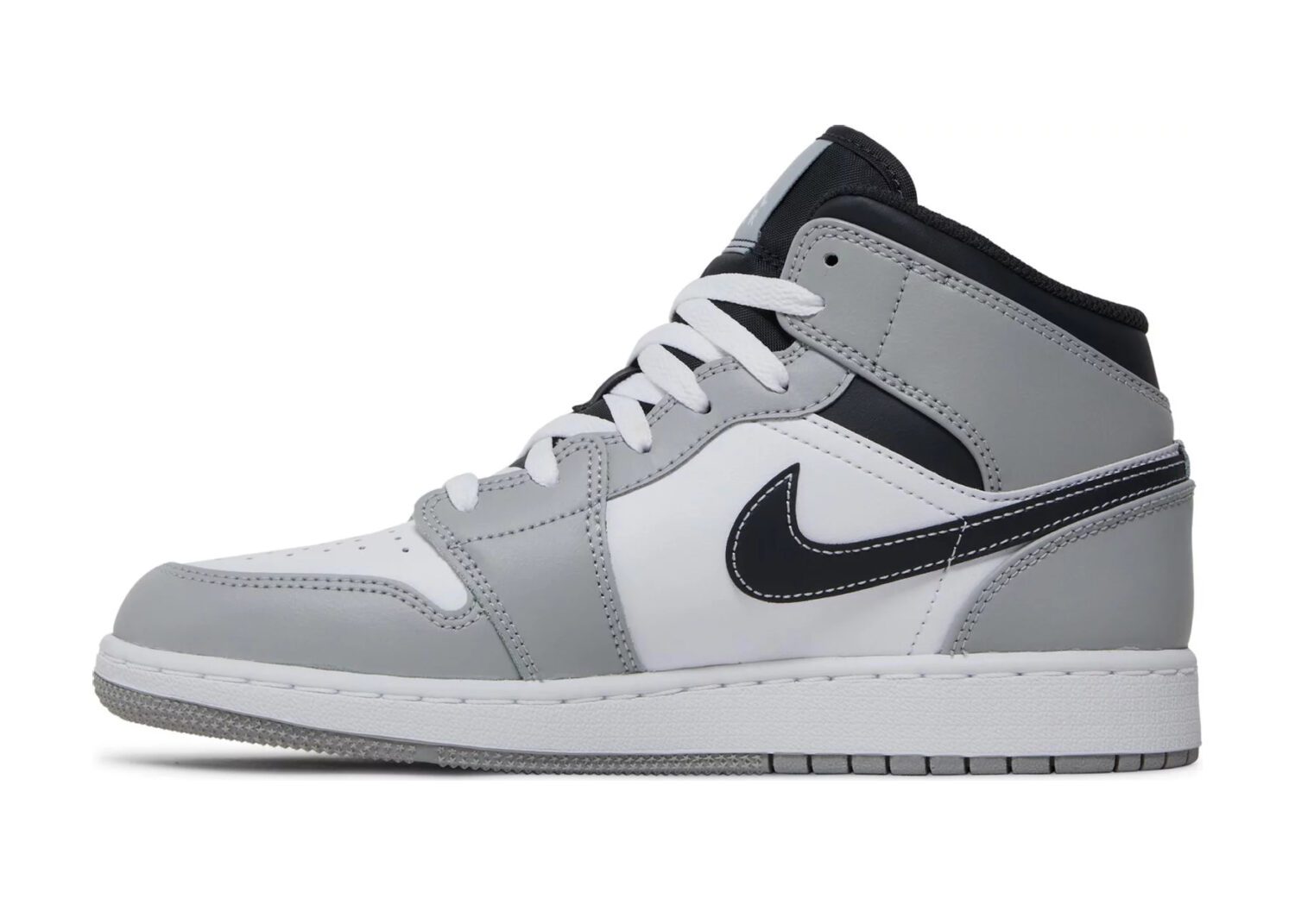 nike air jordan 1 mid light smoke grey (gs)2
