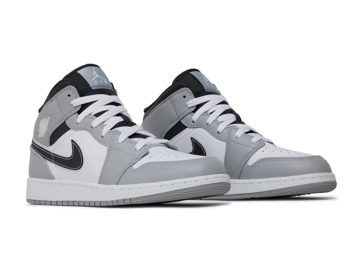 nike air jordan 1 mid light smoke grey (gs)5