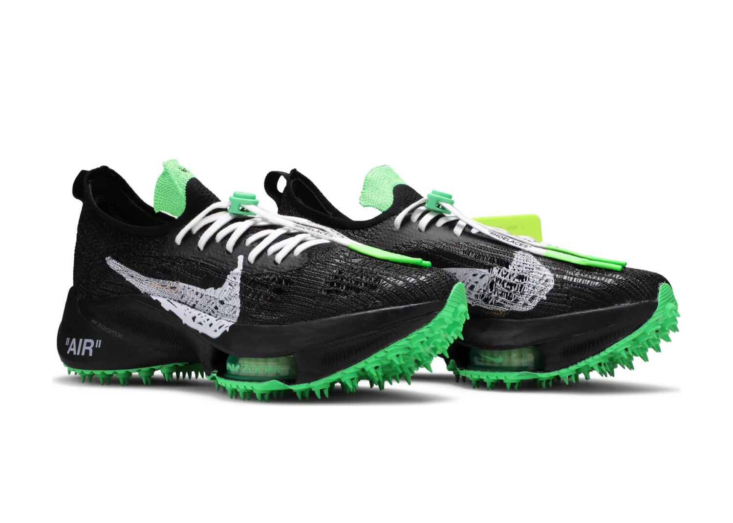 nike air zoom tempo next flyknit off white black scream green 5