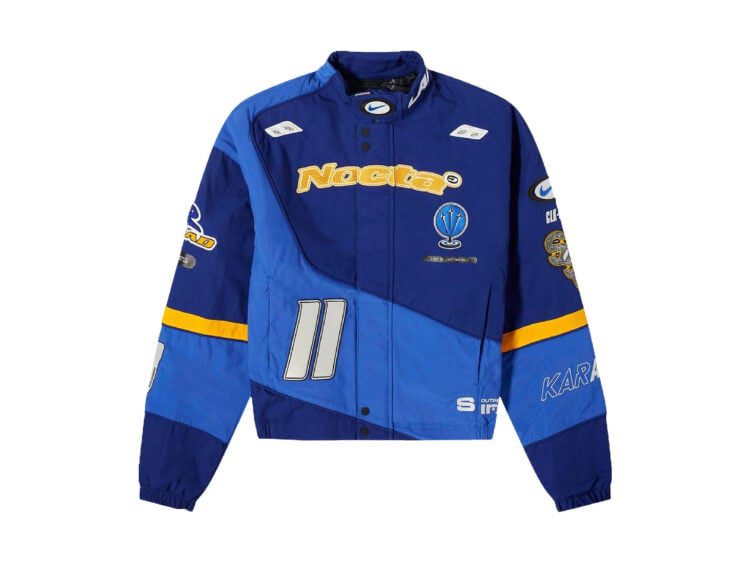 nike x nocta l art racing jacket deep royal blue