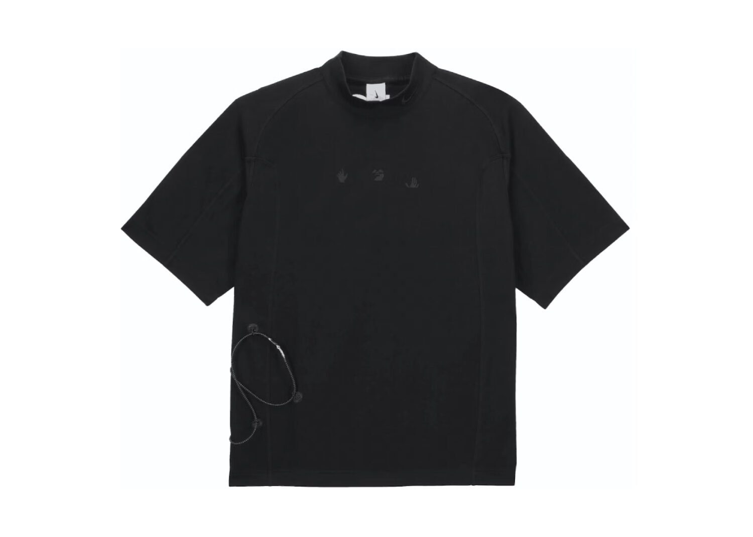 nike x off white short sleeve top black