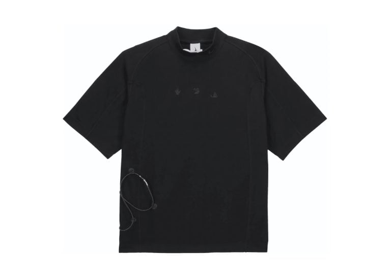 nike x off white short sleeve top black