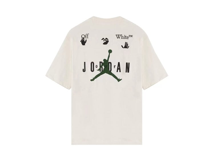off white x jordan t shirt white