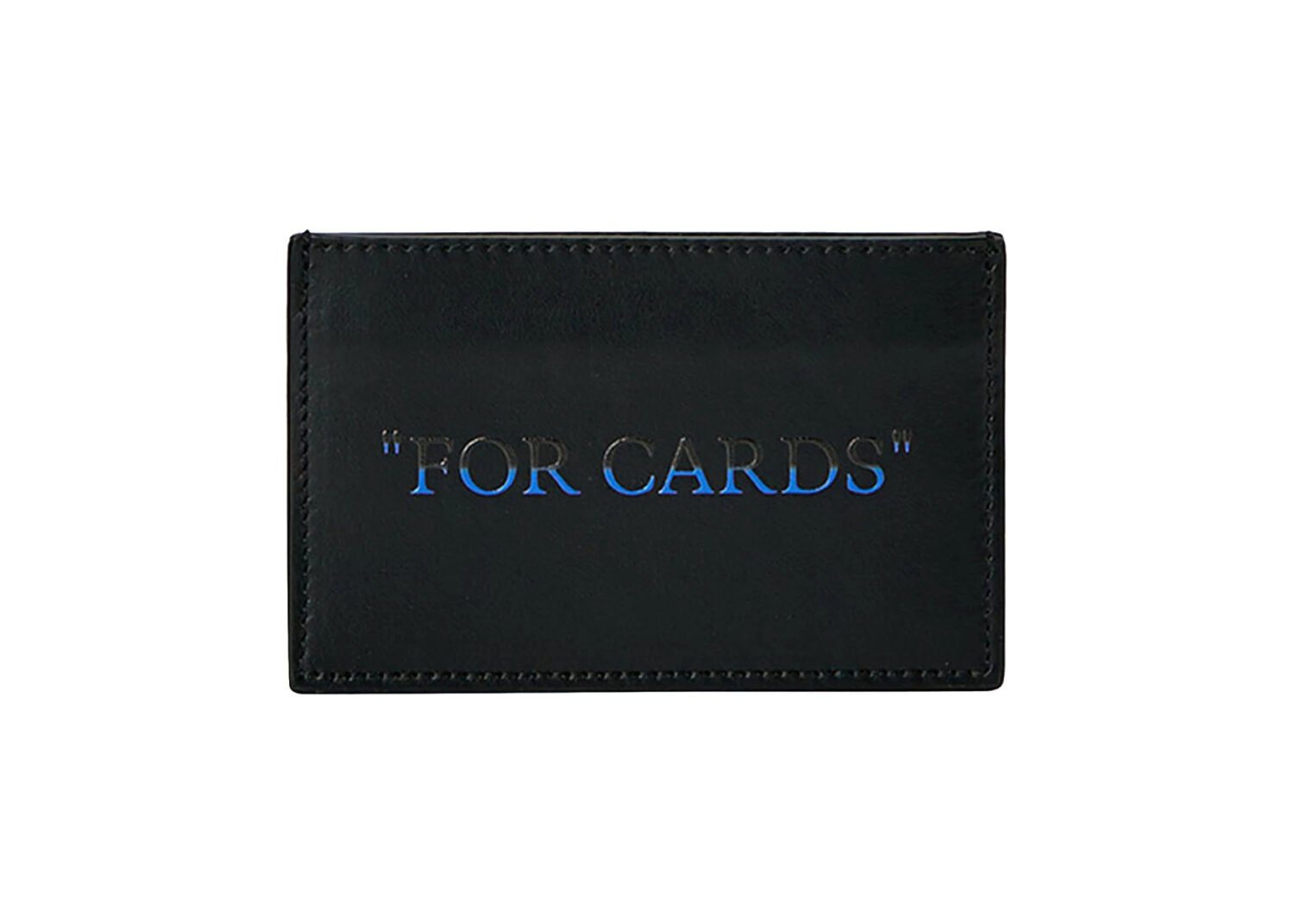 off white quote bookish cardholder black blue