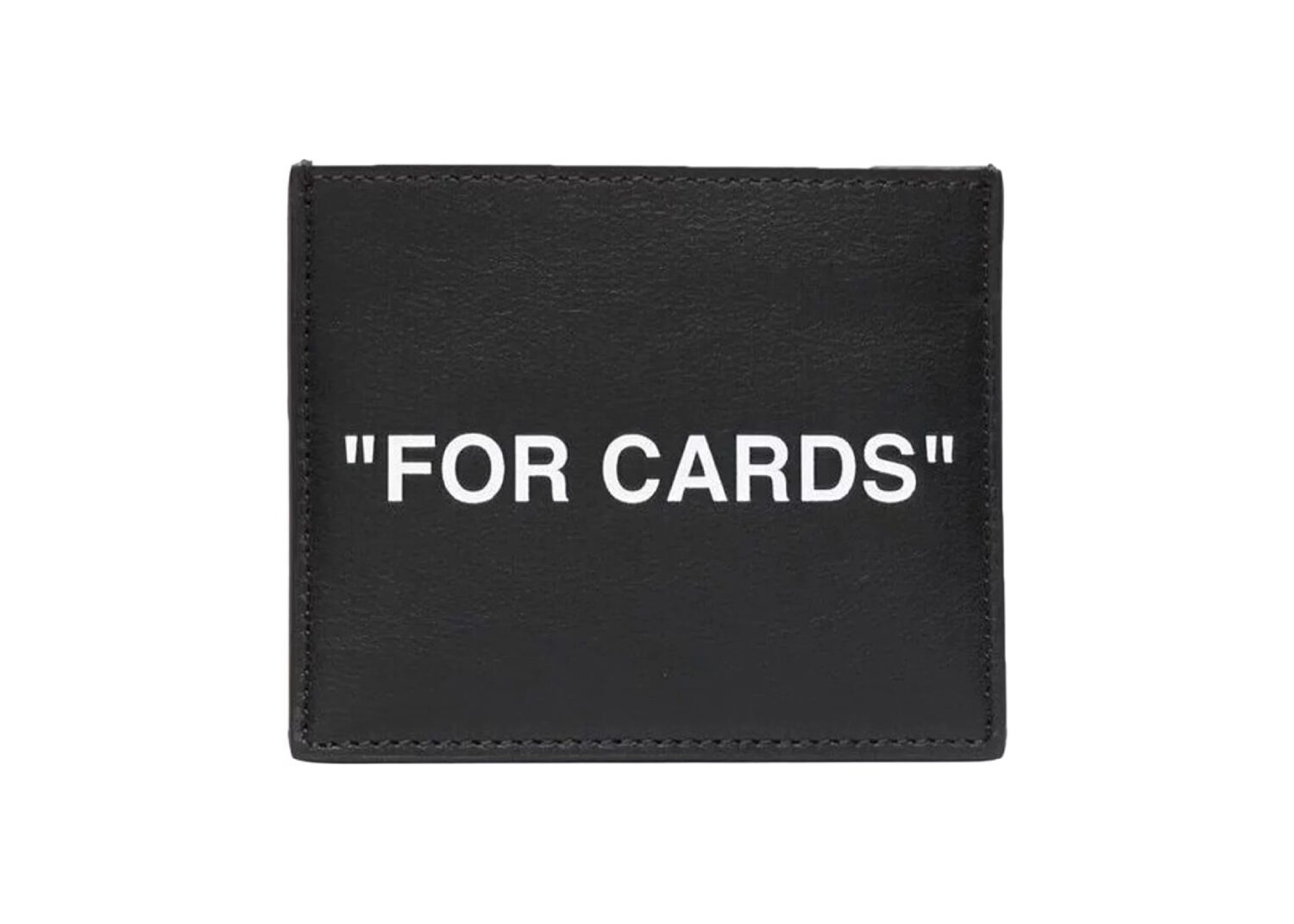 off white quote card case black white 2