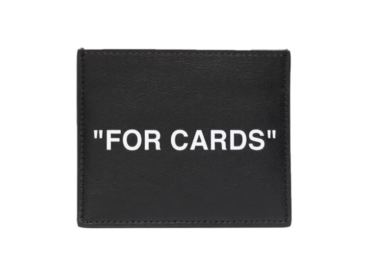 off white quote card case black white 2