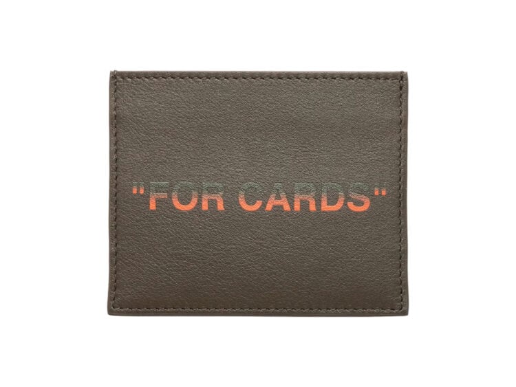 off white quote card case military orange 2