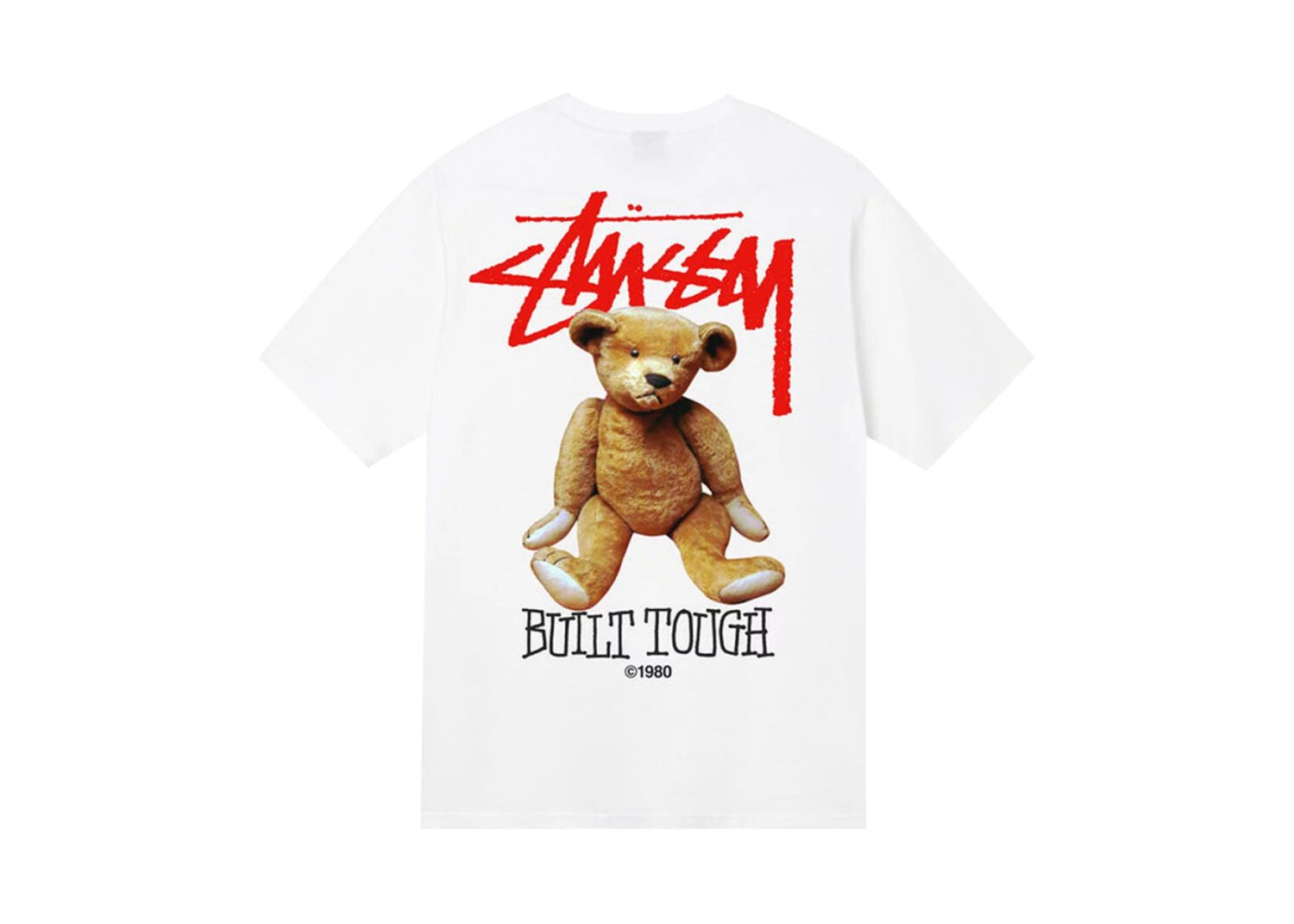 stüssy built tough tee white 2