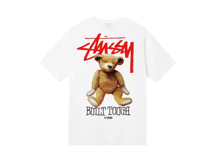 stüssy built tough tee white 2