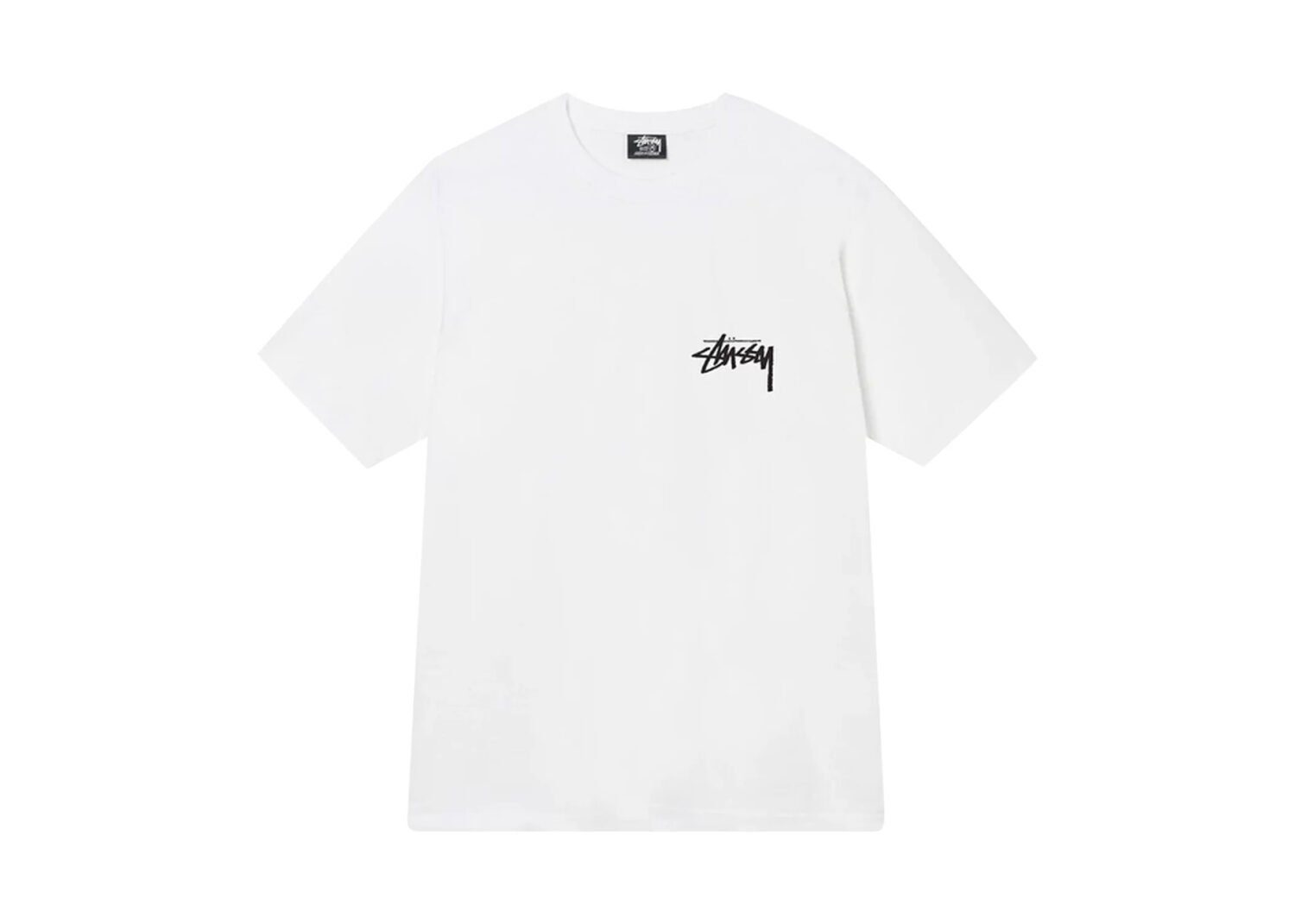 stüssy fuzzy dice tee white