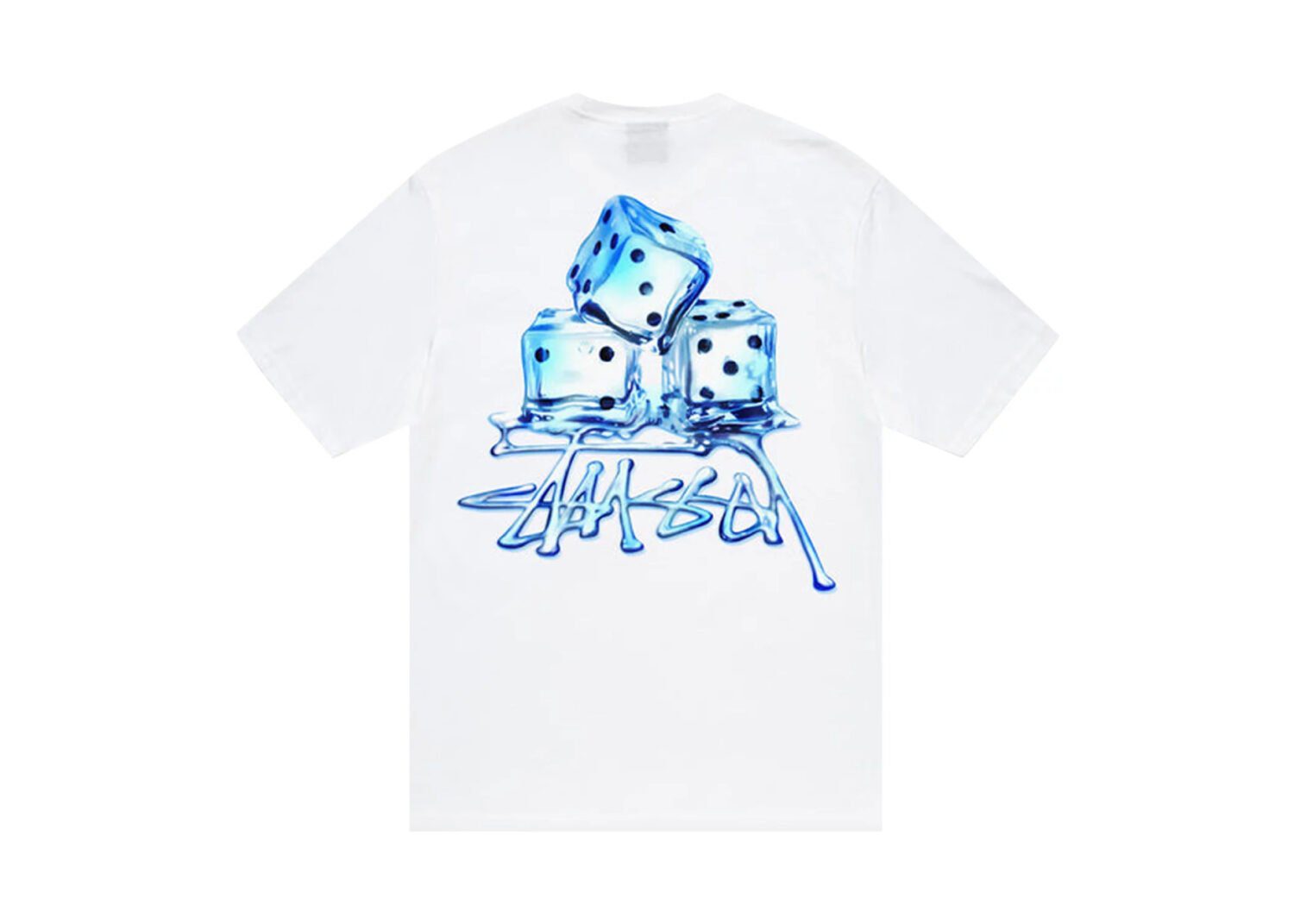 stüssy melted tee white 2