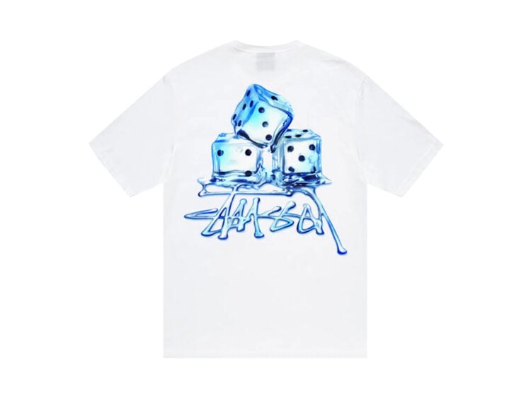 stüssy melted tee white 2
