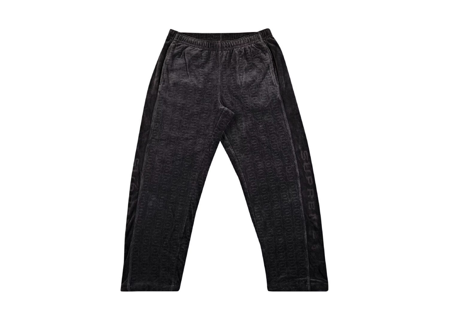 supreme nike velour track pant black