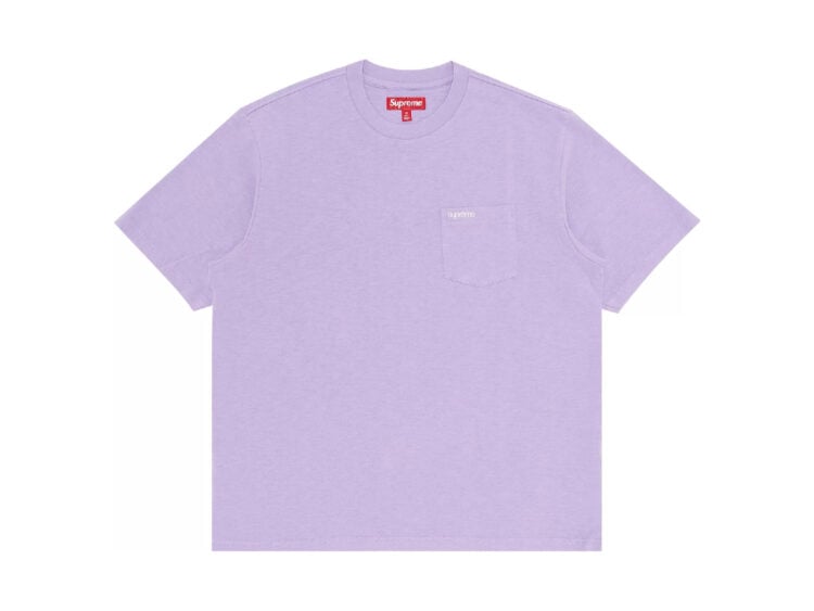 supreme ss pocket tee violet