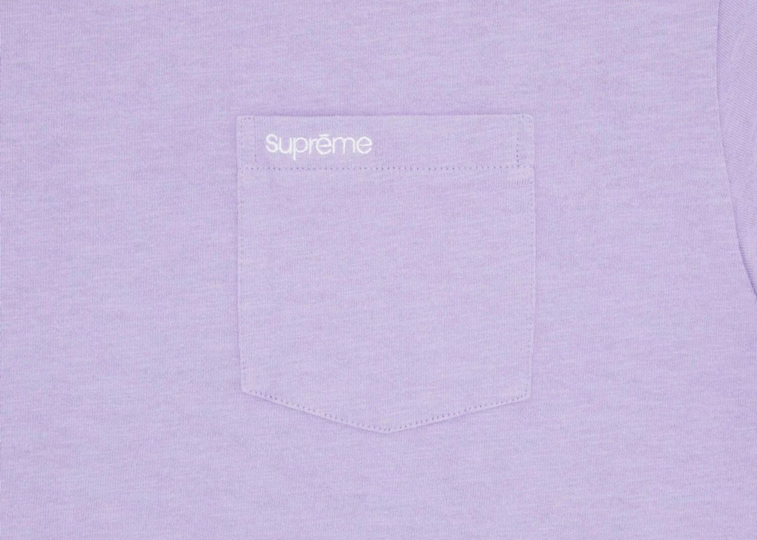 supreme ss pocket tee violet 2