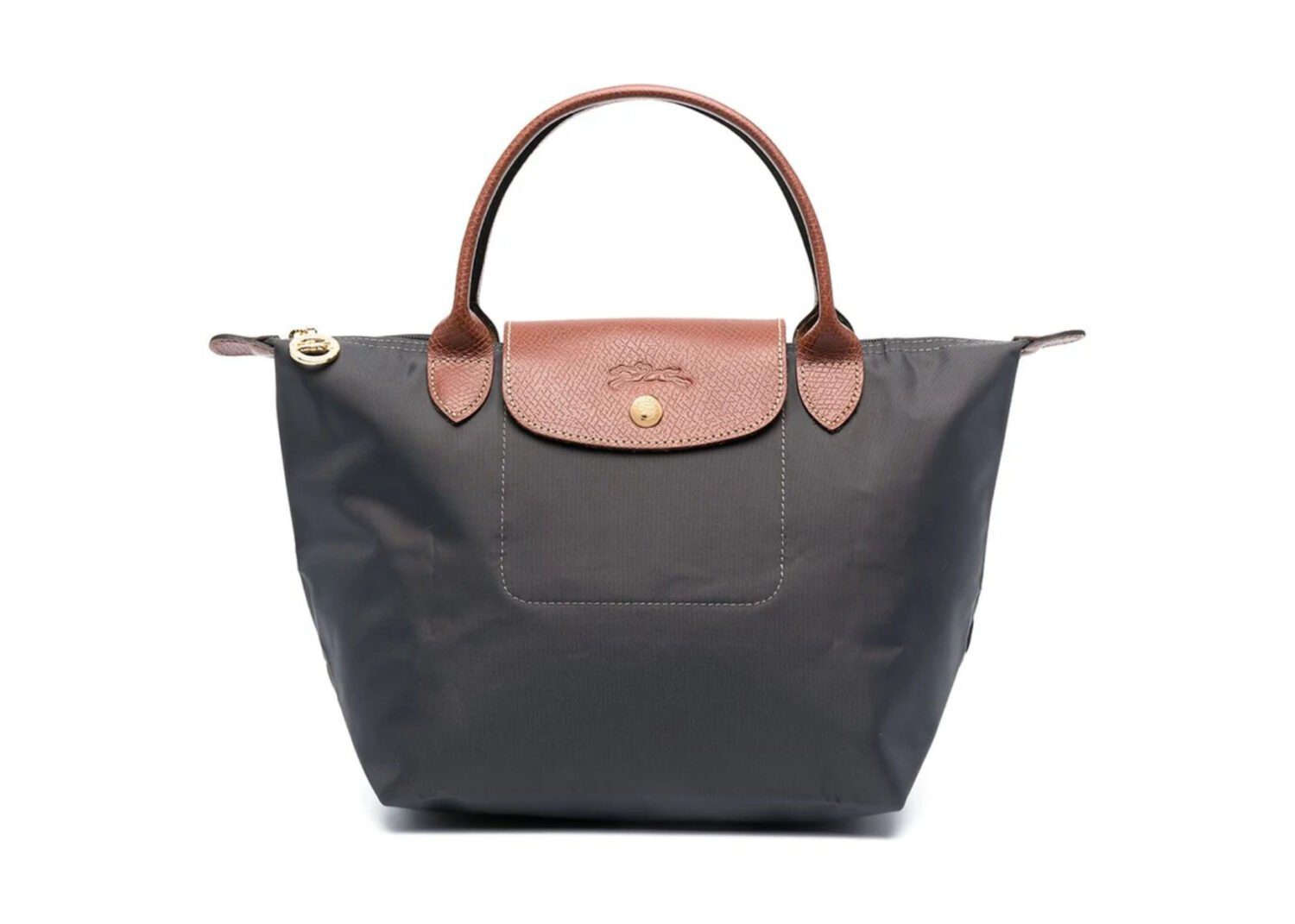 longchamp le pliage original small handbag gray