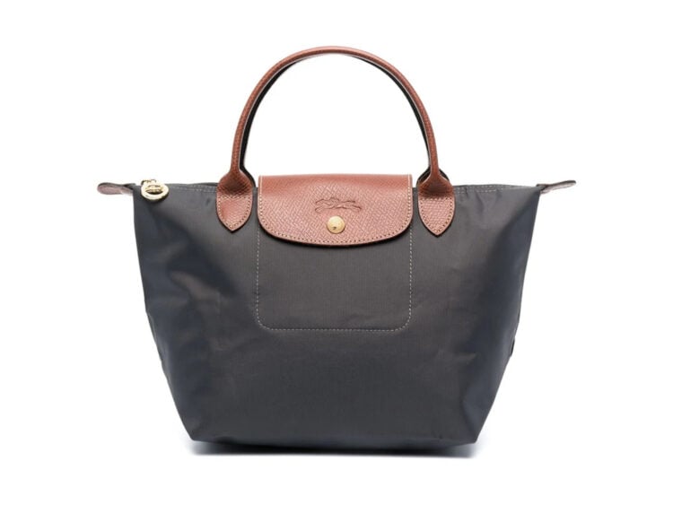 longchamp le pliage original small handbag gray