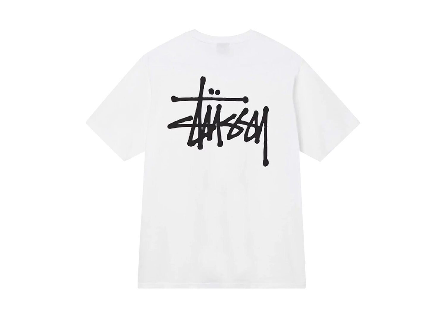 stüssy basic tee white