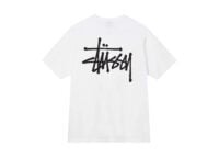 stüssy basic tee white