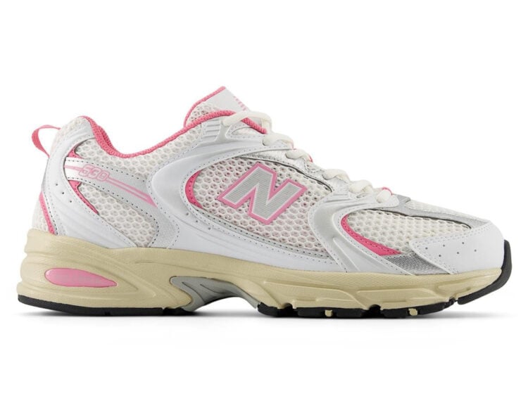 new balance 530 white pink vintage