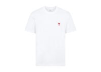 ami paris ami de coeur classic fit t shirt white:red