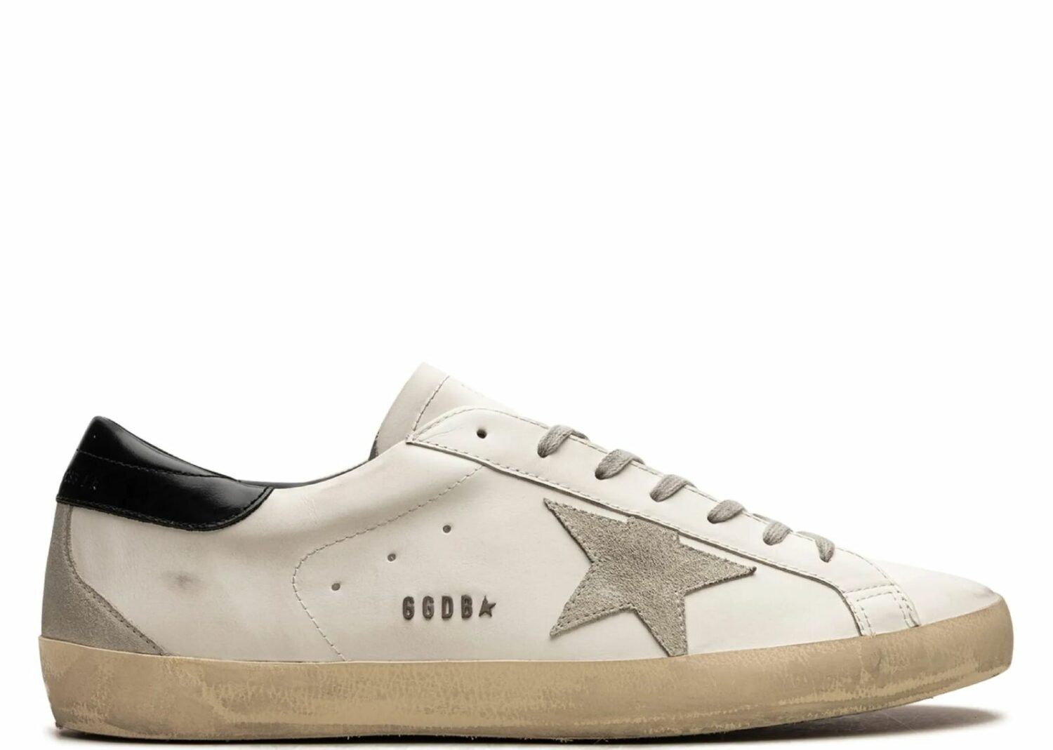 golden goose super star white black