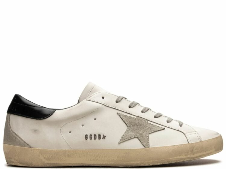 golden goose super star white black