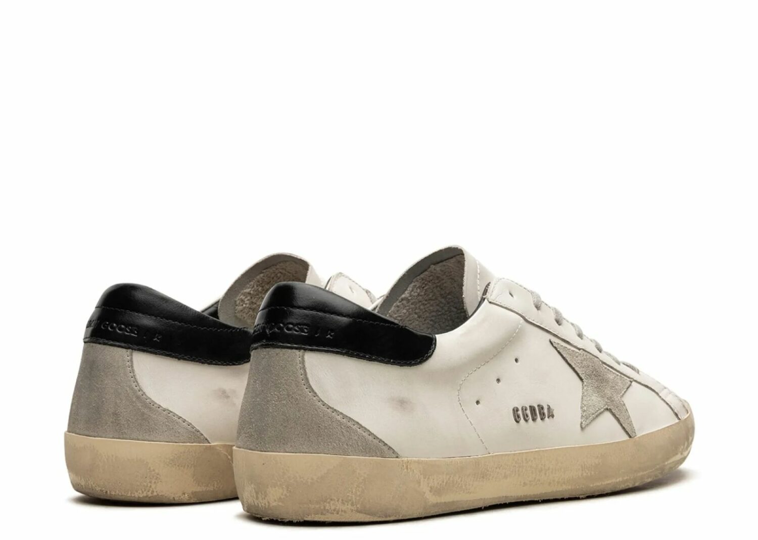 golden goose super star white black