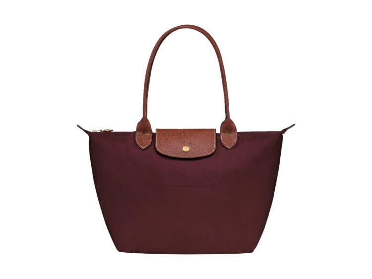 longchamp le pliage original medium tote bag burgundy