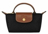 longchamp le pliage original pouch with handle black