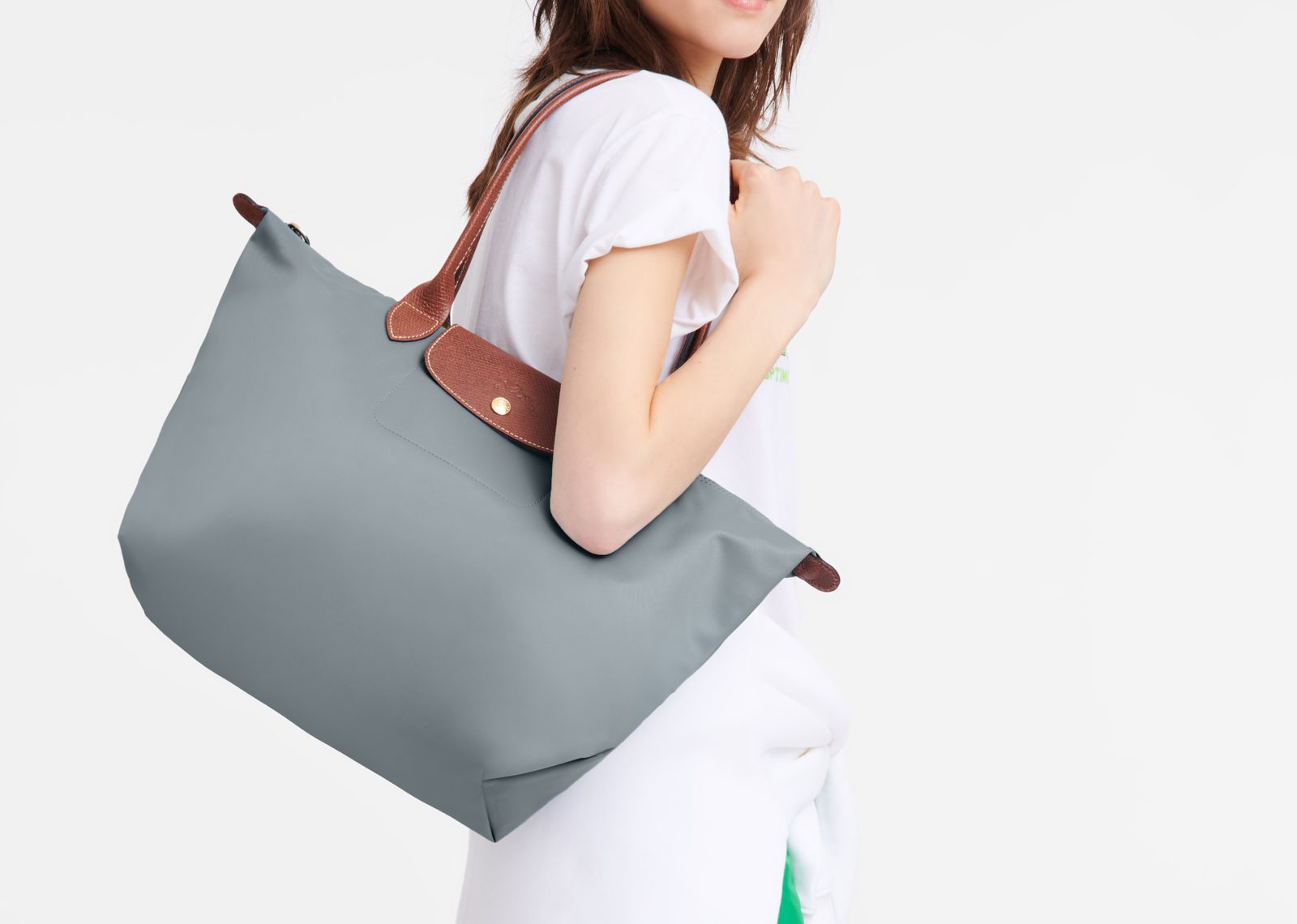 longchamp le pliage original large tote bag steel7