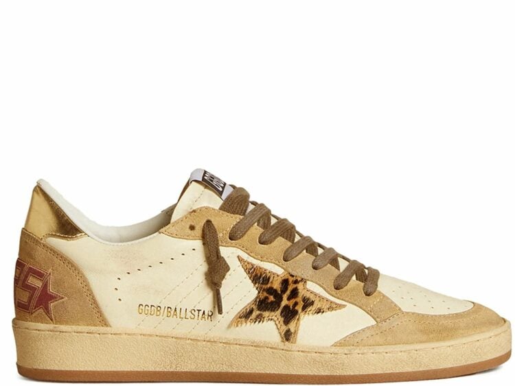 golden goose ball star white nappa sand suede (w)