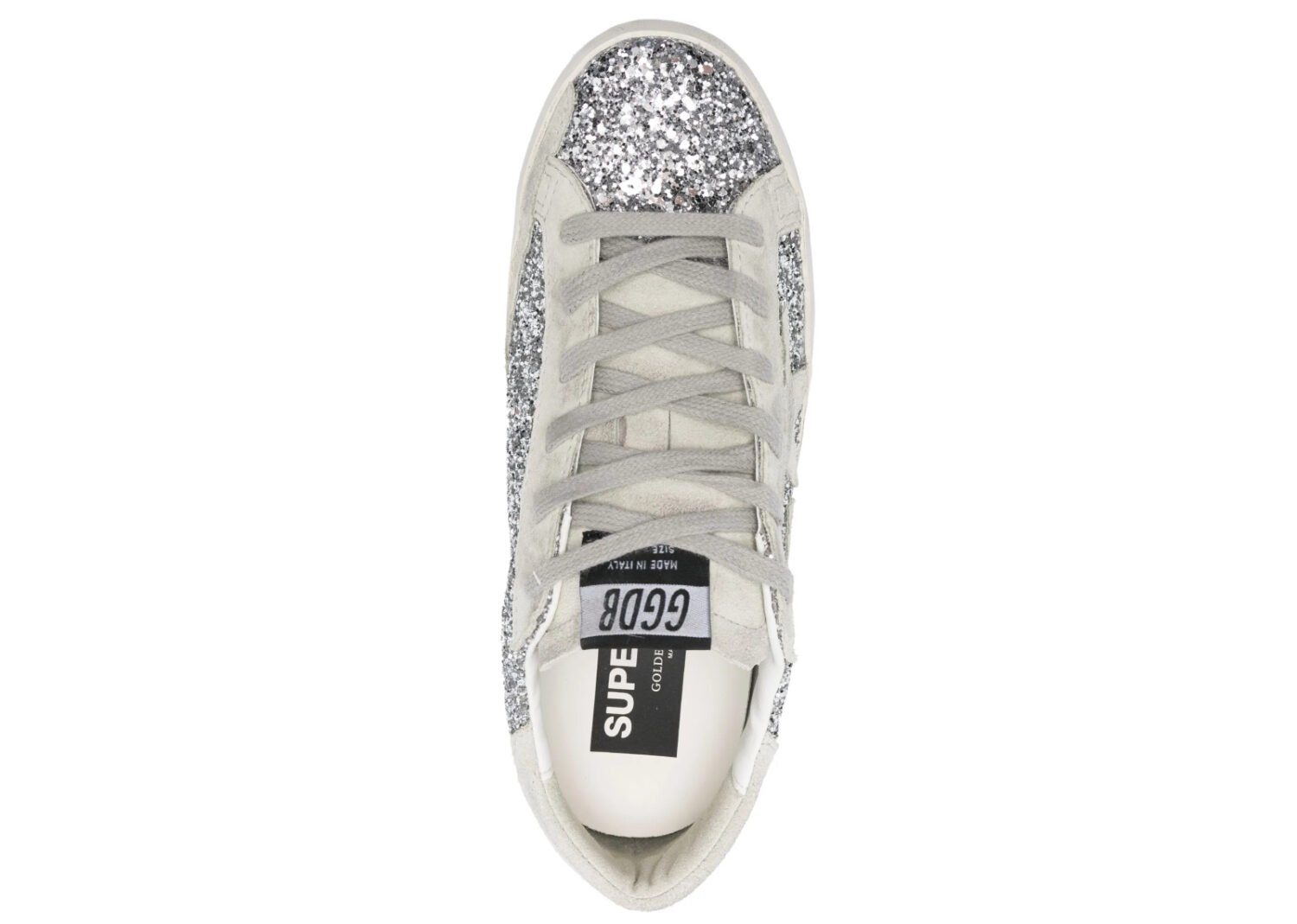 golden goose super star silver glitter ice gray (w)