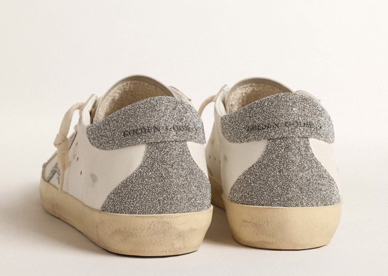 golden goose super star silver swarovski crystal star (w)