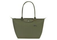 longchamp le pliage green large tote bag forest