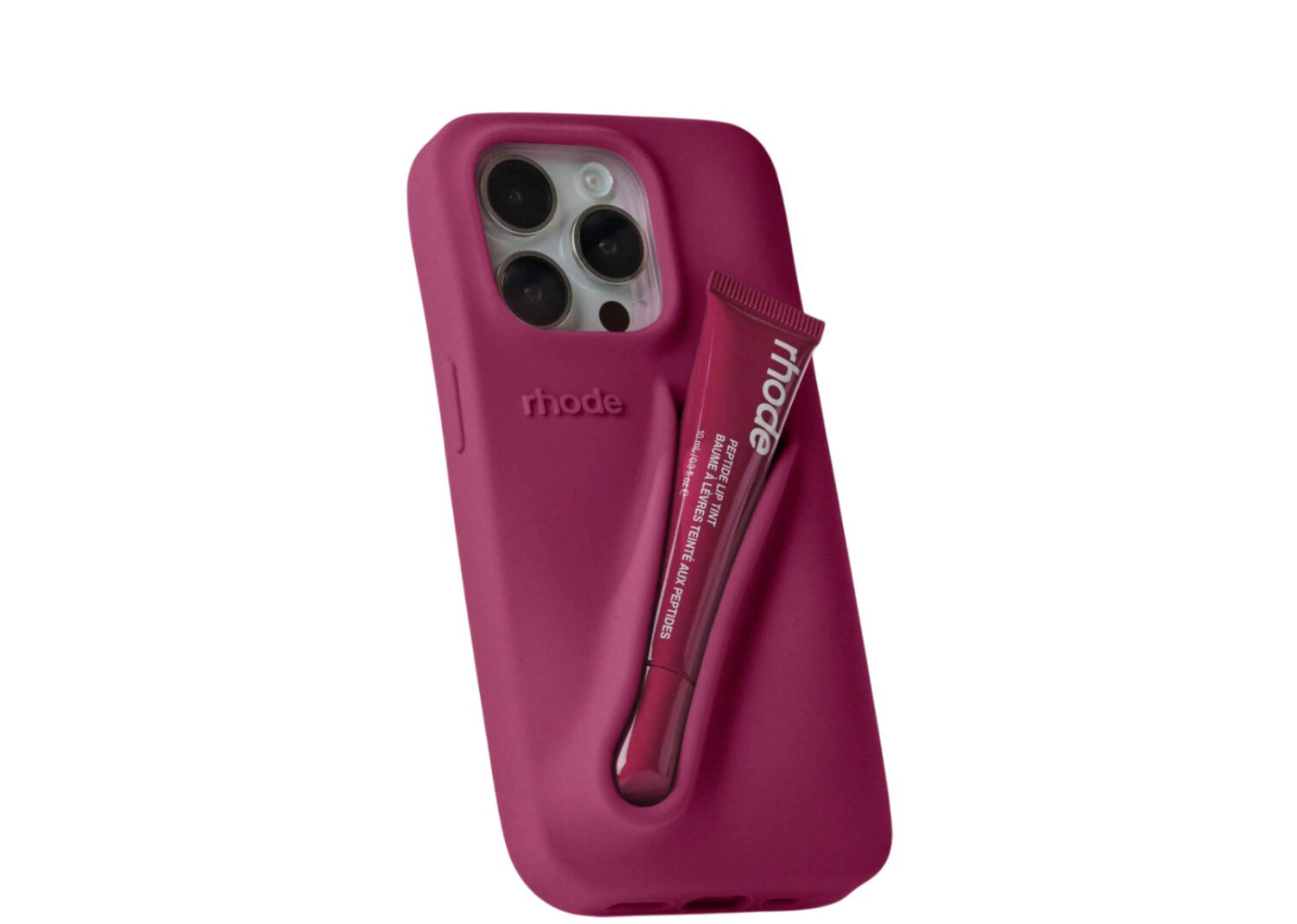 rhode lip case silicone iphone case raspberry jelly