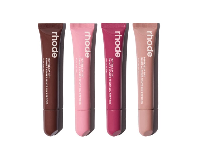 rhode peptide lip tint all four shades together