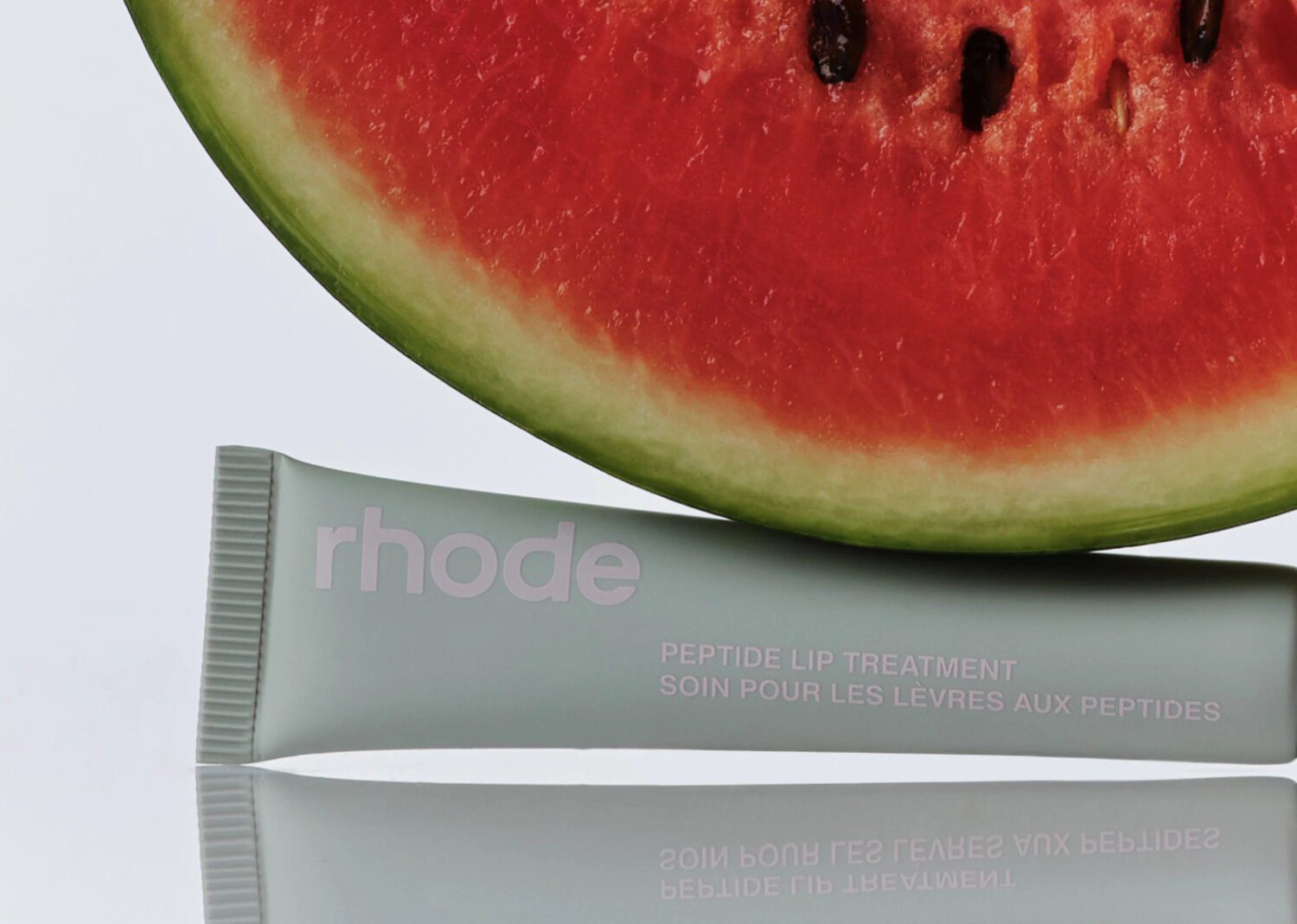 rhode peptide lip treatment watermelon slice